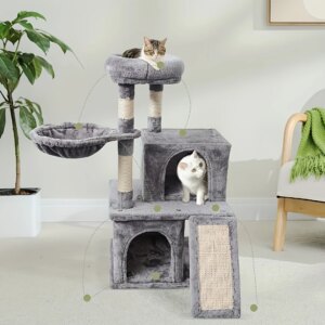 Kratzbaum mit Leiter für Katzen